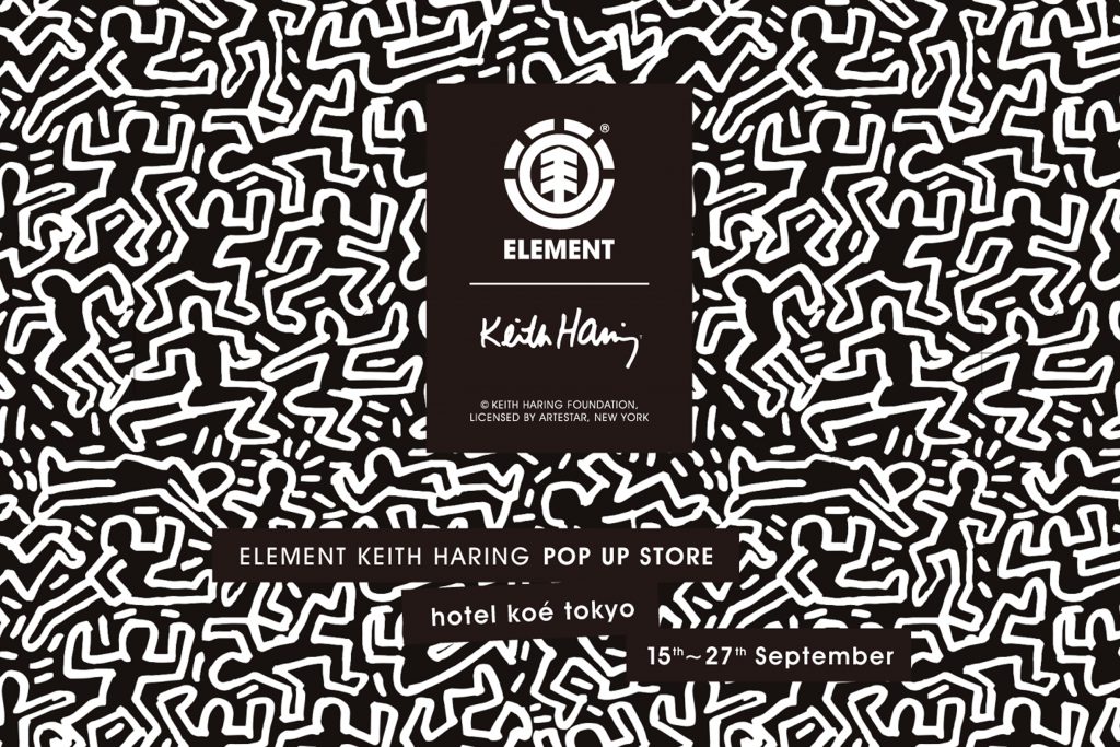 KEITH HARINGと人気スケボーブランド「ELEMENT」によるコラボストアが