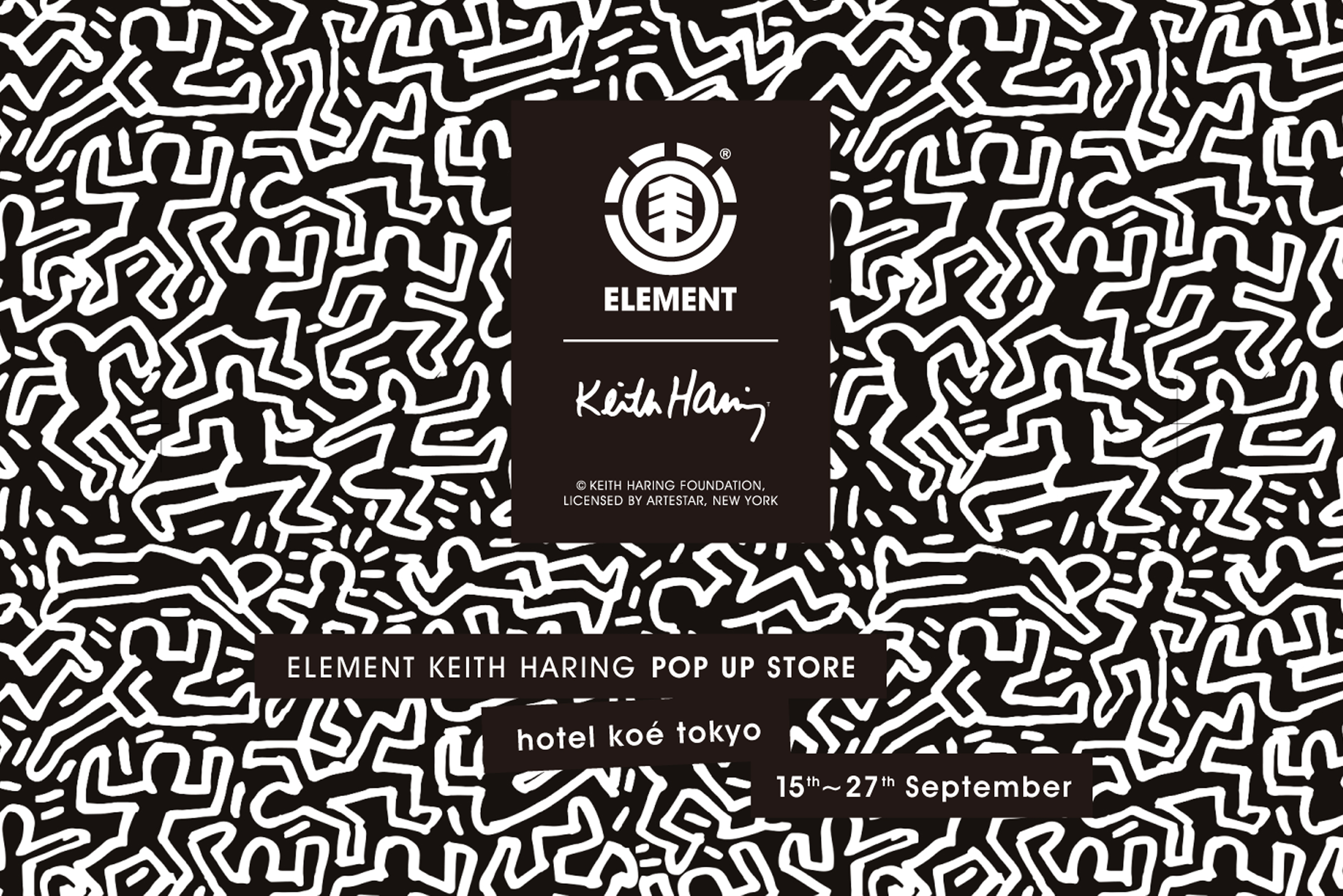 KEITH HARINGと人気スケボーブランド「ELEMENT」によるコラボストアが