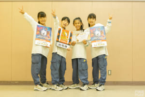 「大森から世界へ羽ばたけ！ ダブルダッチスクール・大森D.D.Sが目指す勝利への熱い思い」 No Logic 写真左からSUZU、Yu-Yu、Pico、NoNo / photo by HAMASHOW