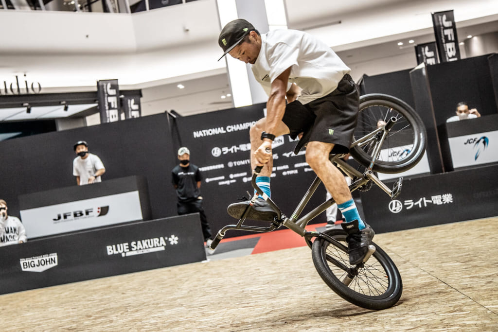 フリースタイルBMX 第4回 全日本BMX フリースタイル選手権」 フラットランド種目で佐々木