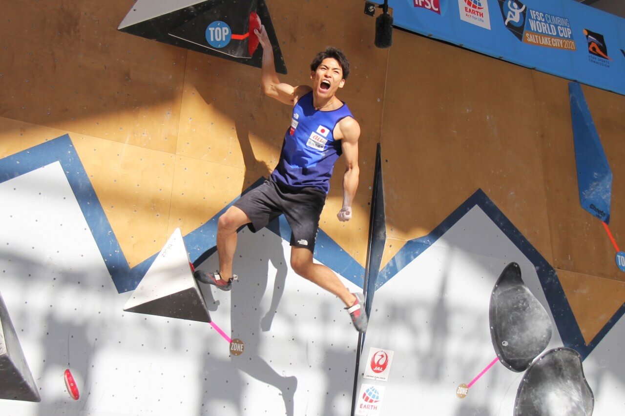 ボルダリングw杯21第3戦 ソルトレイクシティ大会 日本人男子が表彰台を席巻 Fineplay ボルダリングw杯21第3戦 ソルトレイクシティ大会 日本人男子が表彰台を席巻 Fineplay