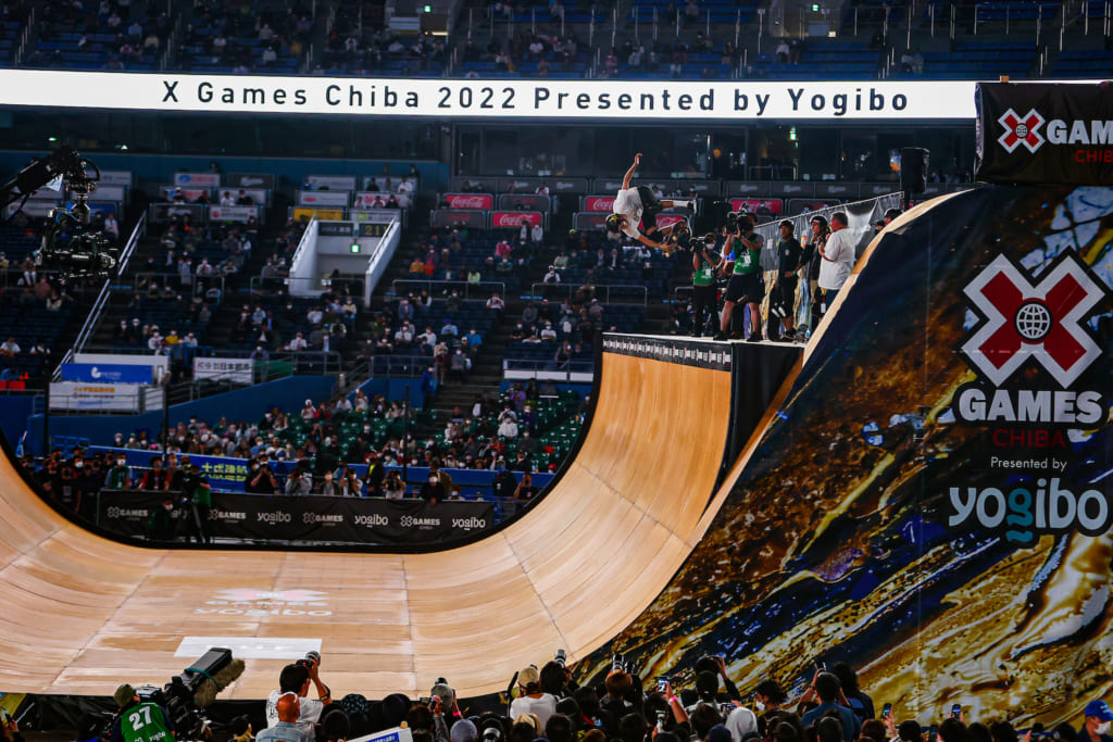 X Games Chiba 2022 Presented by Yogibo】男子スケートボードバートで