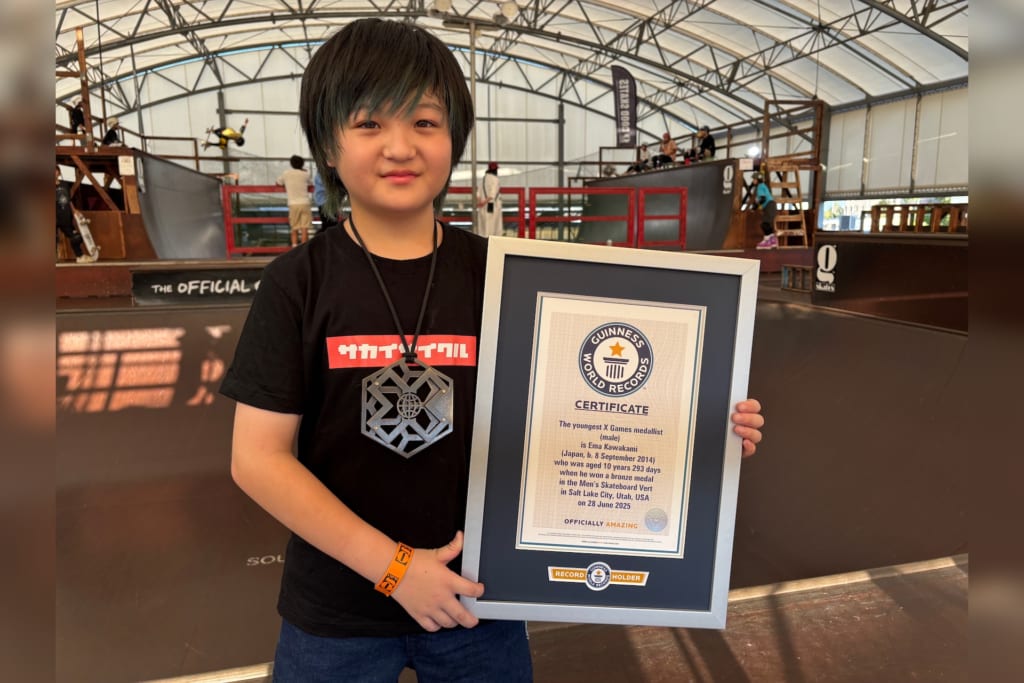 小学5年生の河上恵蒔 X Games男子史上最年少のメダリスト 4つ目の